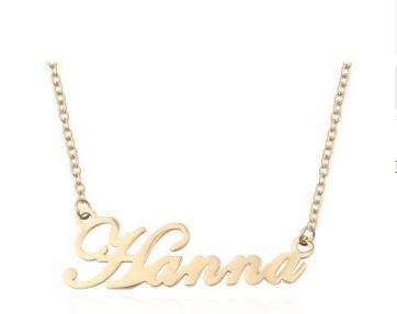 Custom Stainless Steel Name Necklace, Letter Necklace