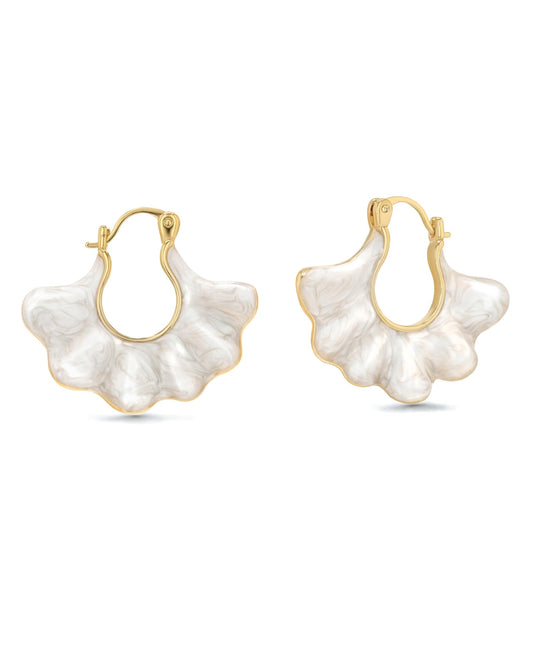 Statement Earrings for Women Gold Dangle Earrings Gold Statement Earrings Pearl Earrings Gold Earrings Earrings Dangle Gold Hoop Earrings for Women Fan Shape Earrings from SNGIA Earrings