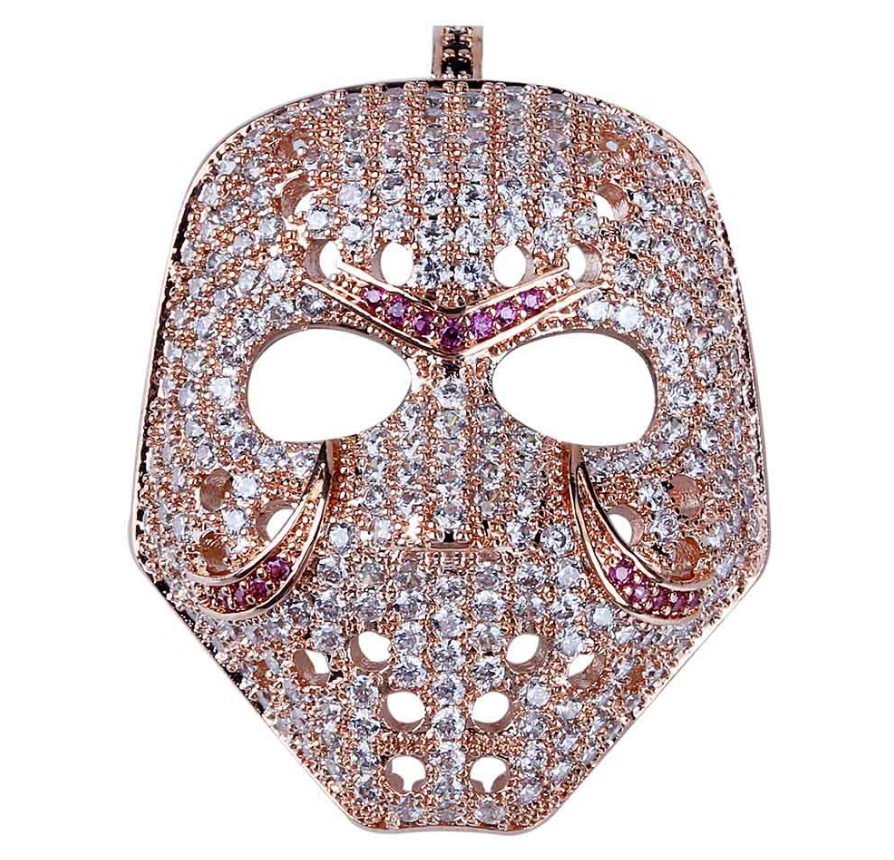 Mask Necklace, Hip-Hop Necklace, Masquerade Necklace