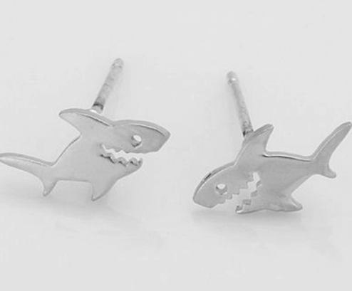 Animal Earrings, Shark Studs, Star Earrings